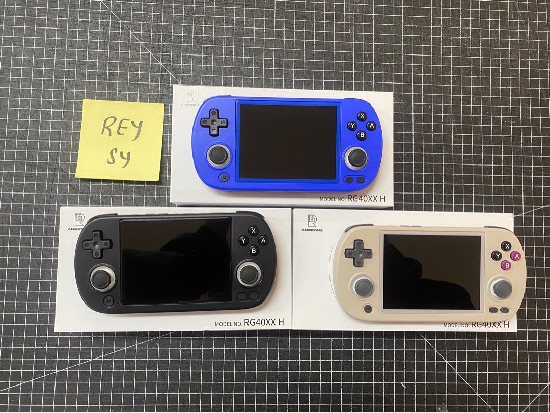 Anbernic RG40XX H (Category: Others) located in Manila. Submitted by reysyzz (Listing ID 1347310454, Image 1). Description: ANBERNIC RG40XX H 🎮 Condition: Brand New Available Colors: Black, Gray, Blue System: Stock Os Inclusions: User Manual and Charging Cable GENERIC 64GB- ₱4,000 SANDISK 64GB- ₱4,600 SANDISK 128GB- ₱5,000 SANDISK 256GB- ₱5,800 ☑️With free test and inspection of unit at our shop before ship out. ☑️With 7 days product replacement