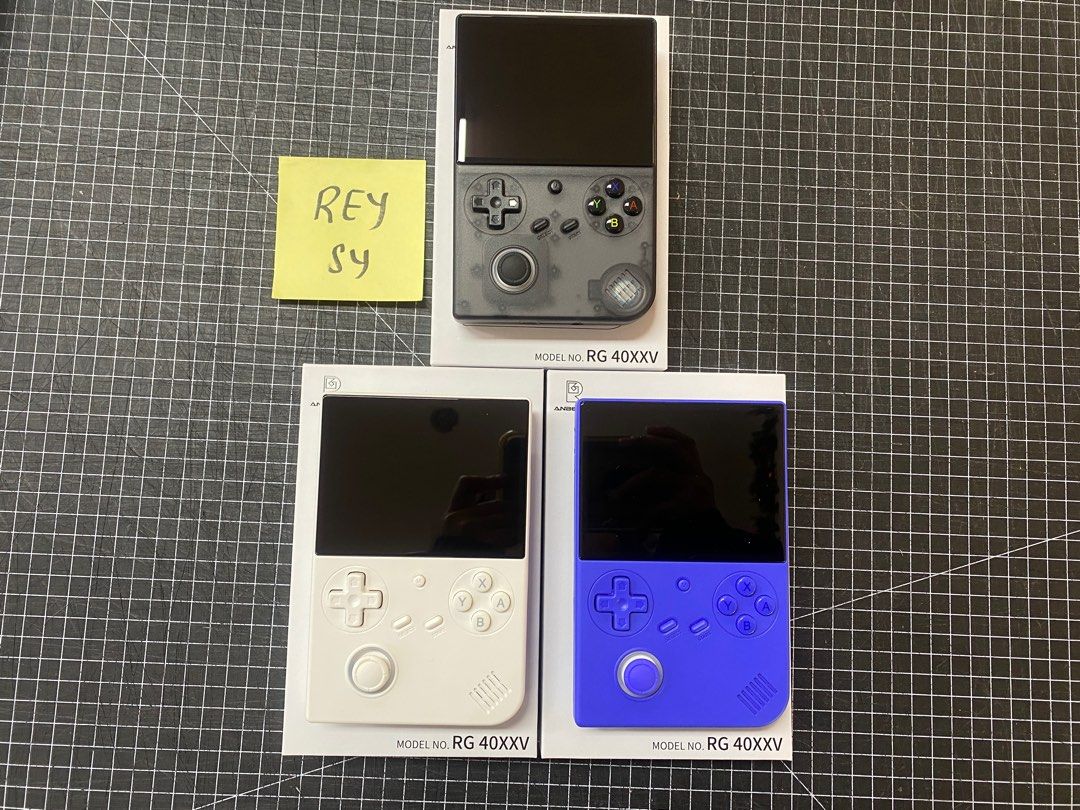 Anbernic RG40XX V (Category: Others) located in Manila. Submitted by reysyzz (Listing ID 1347310627, Image 2). Description: ANBERNIC RG40XX V 🎮 Condition: Brand New Available Colors: Transparent Black, White, Indigo Blue System: Stock Os Inclusions: User Manual and Charging Cable GENERIC 64GB- ₱3,750 SANDISK 64GB- ₱4,350 SANDISK 128GB- ₱4,750 SANDISK 256GB- ₱5,550 ☑️With free test and inspection of unit at our shop before ship out. ☑️With 7 days