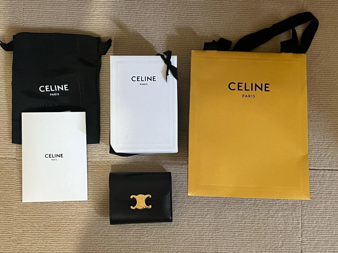 Authentic Celine compact wallet (Category: Luxury Bags & Wallets) located in Las Pinas. Submitted by missyyyxx (Listing ID 1347470281, Image 3). Description: authentic💯 complete inclusions condition: 9/10.
