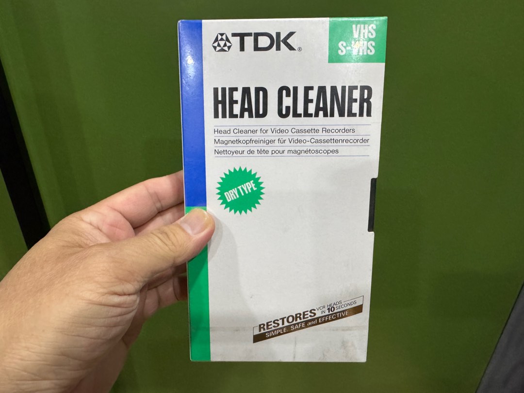 [BNIB] TDK Video Head Cleaner (Dry) for VHS Video Cassette, Photography ...