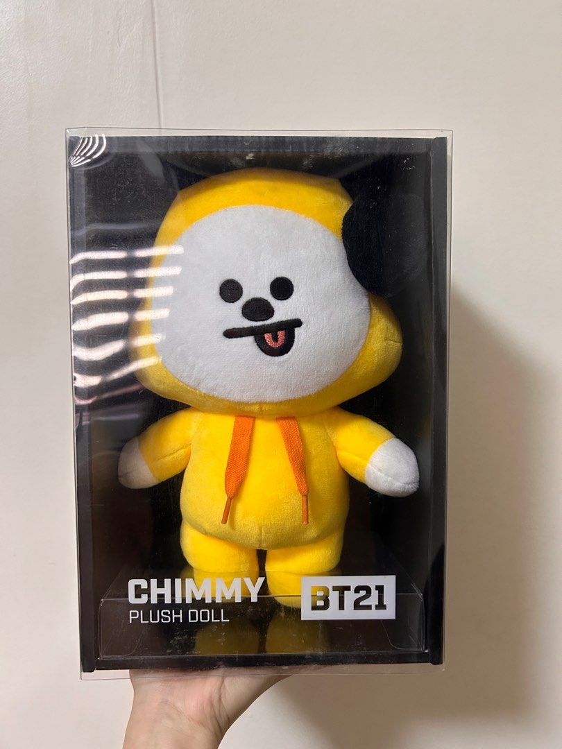 BT21 Chimmy Plush Doll (Category: Plushies & Soft Toys) located in Manila. Submitted by rishaelysse (Listing ID 1347341642, Image 1). Description: BT21 Chimmy Plush Doll - Never Opened (box is quite dusty due to storage) - Approximately 9 inch tall - Bought at Robinsons Ermita RFS: decluttering MOP: Gcash or bank transfer Loc: Taft Manila .