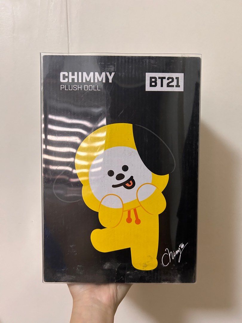 BT21 Chimmy Plush Doll (Category: Plushies & Soft Toys) located in Manila. Submitted by rishaelysse (Listing ID 1347341642, Image 2). Description: BT21 Chimmy Plush Doll - Never Opened (box is quite dusty due to storage) - Approximately 9 inch tall - Bought at Robinsons Ermita RFS: decluttering MOP: Gcash or bank transfer Loc: Taft Manila .