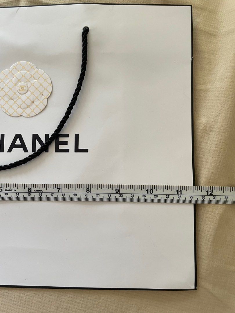 Chanel paper bag (Category: Luxury Bags & Wallets) located in Manila. Submitted by tintin._. (Listing ID 1343598440, Image 3). Description: Mini 100 Xs 150 Small 200 Med 250.