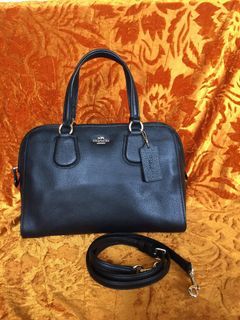 Coach Mini Nolita Black Pebbled Leather