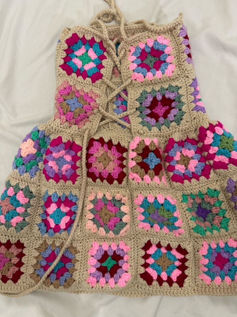 BINI Inspired Crochet Summer Dress (Category: Babies & Kids Fashion) located in Quezon City. Submitted by meilinbt73829 (Listing ID 1347432674, Image 1). Description: VGC Custom-made crochet dress No issues Used few times lang Size: 7-9.