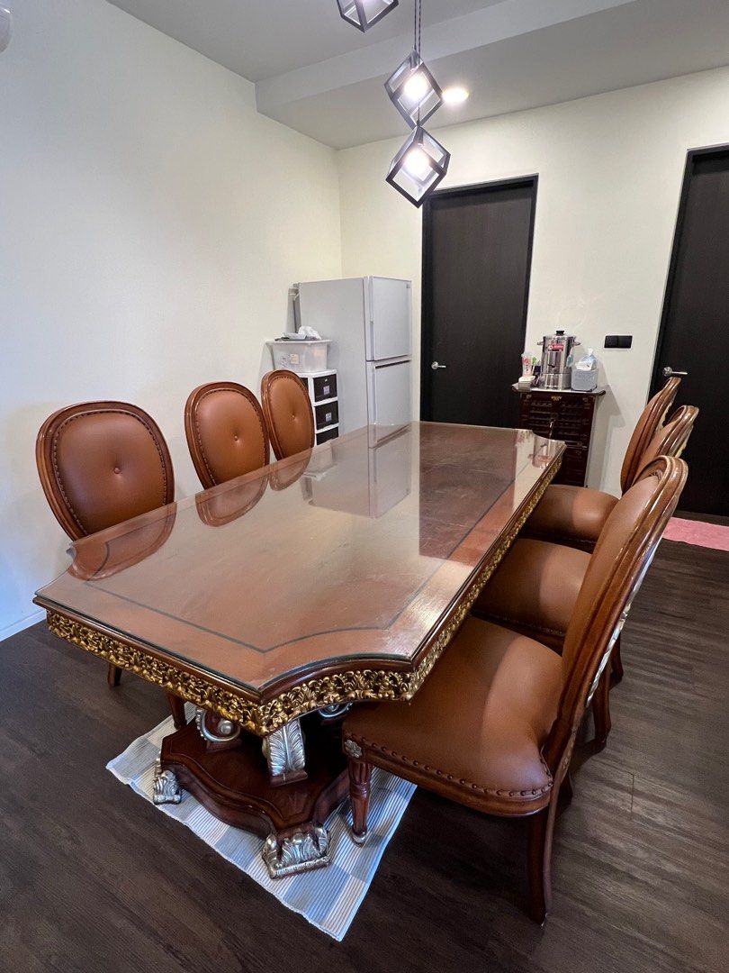 Dining Table Set (Category: Tables & Sets) located in Singapore. Submitted by lwhe46 (Listing ID 1347419338, Image 1). Description: 240cm x 120cm Include 6 chairs.