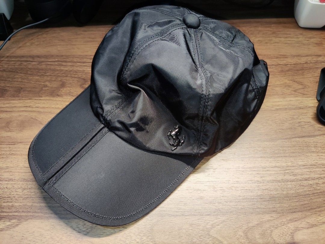 Ferrari Nylon Rain Pocket Cap (Category: Caps & Hats) located in Tarlac. Submitted by diaphosort (Listing ID 1347336840, Image 1). Description: Ferrari Men's New Nylon Rain Pocket Cap Foldable (see in pics) Like brand new condition From original price of 5k plus (AED 320) MOP: gcash MOD: direct jnt/lbc.