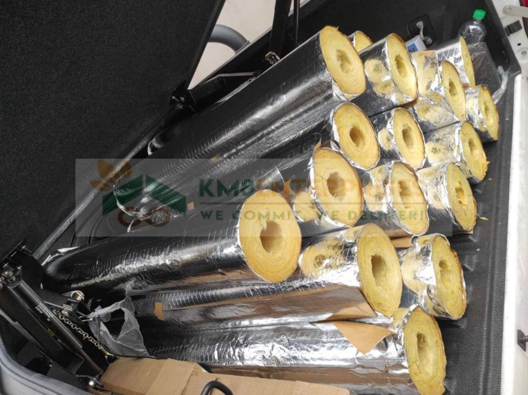 FIBERGLASS PIPE INSULATION (Category: Construction & Building Materials) located in Marikina City. Submitted by christine_km8enterprises (Listing ID 1347381043, Image 3). Description: FIBERGLASS WOOL INSULATION PIPE, BLANKET & BOARD TYPE Available in different size, Bare, 1 side foil and 2 sided foil Applications: Good tensil strength Non corrosive Good for oven panels Commercial ovens Fireplace Solar collectors Incinerators Walls and roofs ⚓WE S