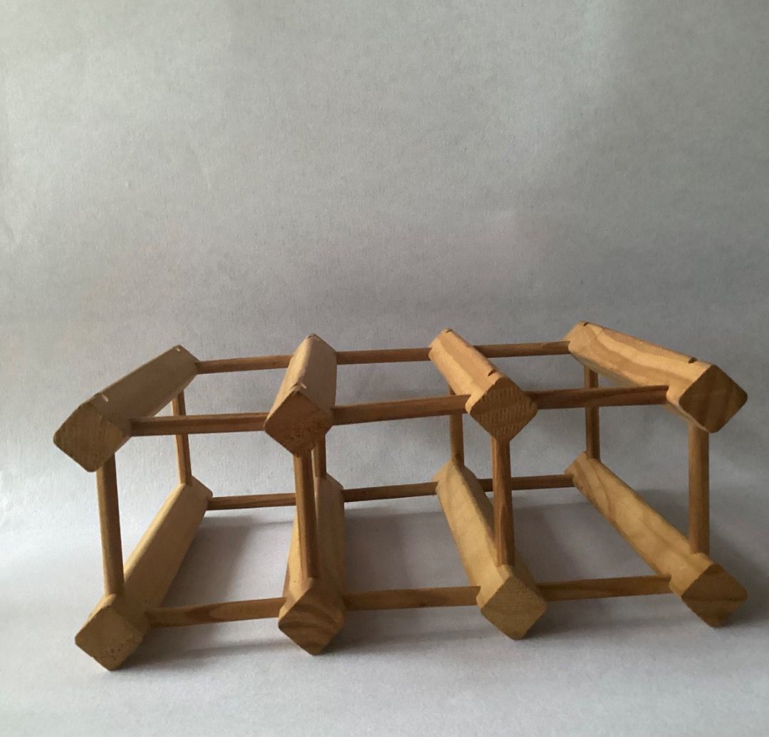 Freestanding Wooden Wine Rack (Category: Other Home Decor) located in Davao. Submitted by eclectic1925 (Listing ID 1347411415, Image 3). Description: Php450 Freestanding Wooden Wine Rack H: 14 inches L: 10.5 inches W: 5.7 inches First to pay.
