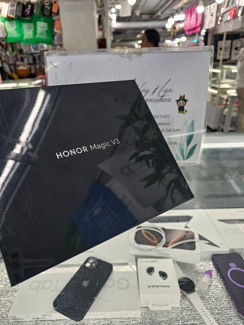Honor Magic V3 512gb 12g ram (Category: Android Others) located in San Juan City. Submitted by AshleyandLynGeneralmerchandise (Listing ID 1347334410, Image 1). Description: 👍We Buy and Sell and Trade in Phones , Tablets and more... 👍We do shipping nationwide 👍 Meet ups 👍Deliver / Cash on Delivery 🌸Mode of Payment🌸 👍Cash 👍Gcash 👍Pay Maya 👍Bank Transfer 👍Installment via CREDIT CARD , HOME CREDIT , GGIVES 👍Physical Store @ Greenhills Sho