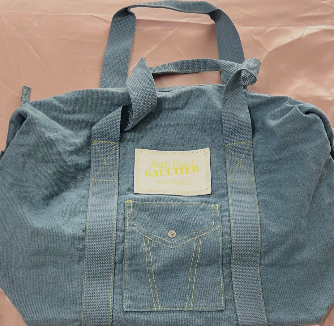 Jean Paul Gaultier Denim Duffle Bag (Category: Shoulder Bags) located in Pasig City. Submitted by abiou22 (Listing ID 1347319627, Image 1). Description: .