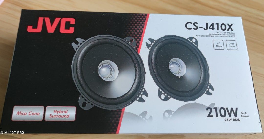 JVC-J410X (Category: Soundbars, Speakers & Amplifiers) located in Cavite. Submitted by Combiishop (Listing ID 1347289085, Image 3). Description: 4"10cm dual cone 210W 21W RMS.