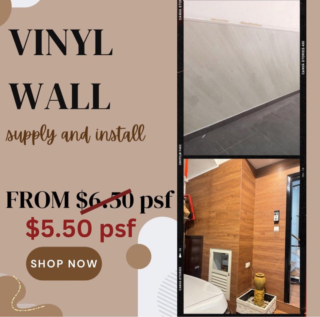 🏆Kitchen vinyl flooring package/🔥Vinyl floor/🏆BTO , HDB vinyl flooring/🔥Direct Vinyl factory supplier/💯5mm thickness/✅Vinyl flooring/🔥Home Vinyl Flooring/🤩Sg direct supplier _Supply / 🔥supply install 5mm vinyl flooring (Category: Vinyl Flooring) located in Singapore. Submitted by sg_direct_vinylflooring (Listing ID 1213024323, Image 1). Description: SG Direct supplier & experienced installer ⚡️5mm LUXURY VINYL TILES (LVT)⚡️ 🔻✖️Glue 🔻Hig