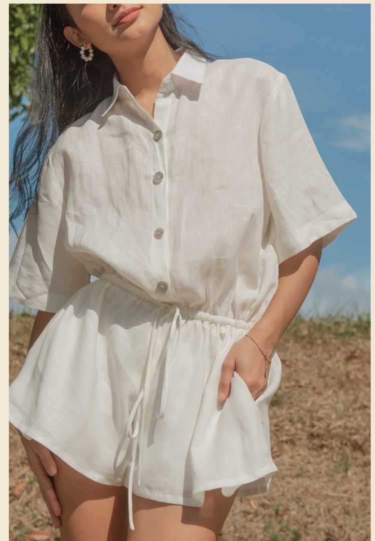 Laya Jumpsuit / Nieves in ECRU (Category: Jumpsuits) located in Manila. Submitted by iragee (Listing ID 1347408483, Image 2). Description: Bought for ₱2,700.