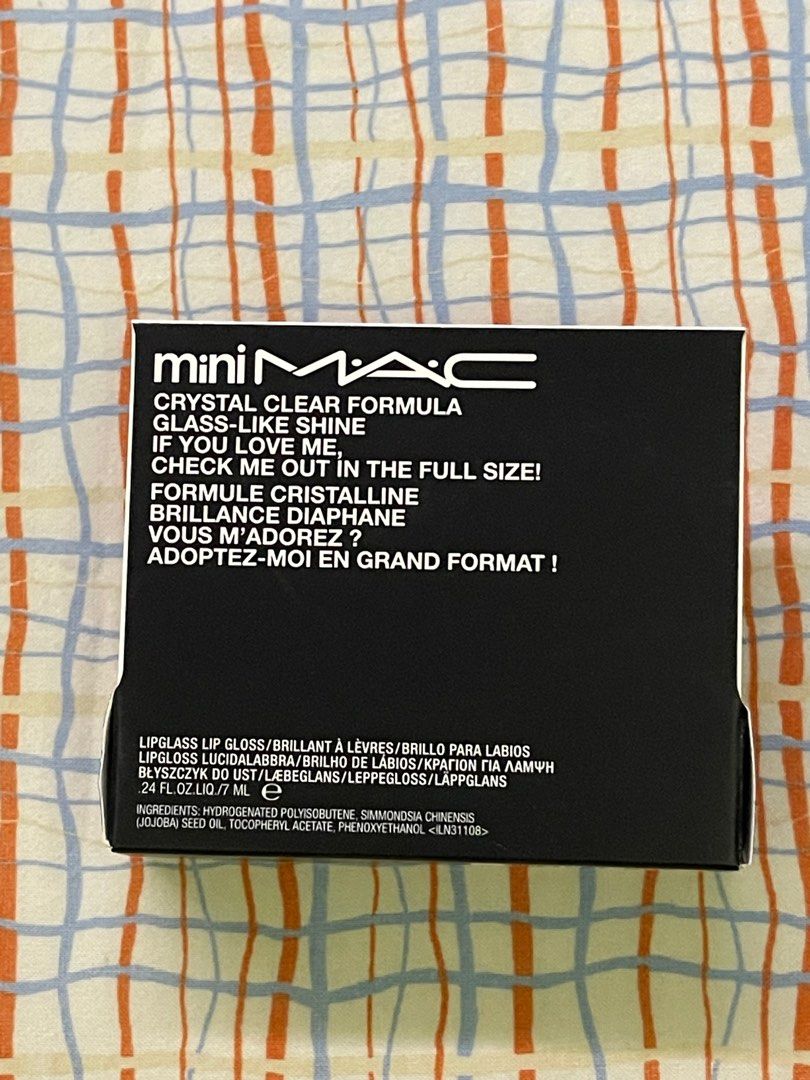 Mini MAC Lipglass (Category: Makeup) located in Quezon City. Submitted by ewyeung (Listing ID 1347416355, Image 2). Description: Mini MAC lipglass Bought from USA Brand new.