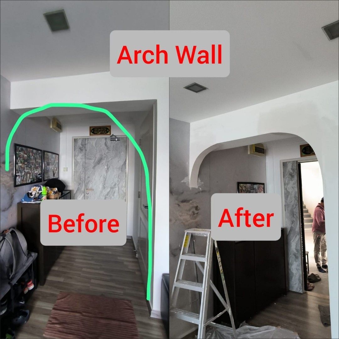 Partition Wall,Dry Wall,Arch Wall ,Curve Wall, Shelve  Installation,Light Installation, Partition Divider,Room Divider,Designed Wall, Door Installation ,Painting and Plastering62863075920641112