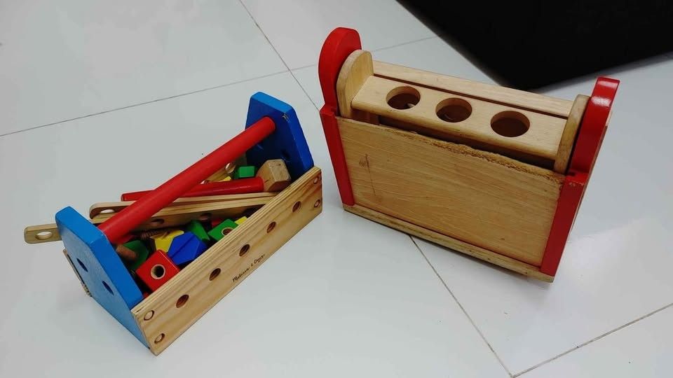 Preloved Wooden Tools Toy (Category: Educational & Learning Toys) located in Manila. Submitted by whatshopdude (Listing ID 1347369360, Image 1). Description: .