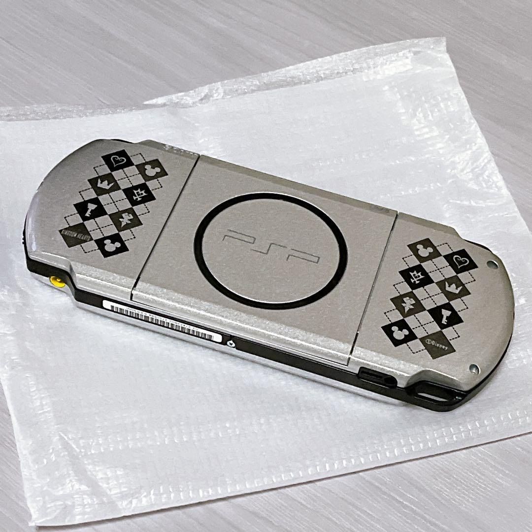 Console PSP 3000 Kingdom Hearts - Ice Silver - Boîte Limitée Japon - Occasion