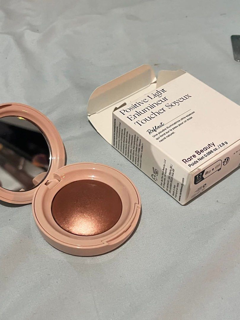 Rare Beauty Highlighter in Reflect (Category: Makeup) located in Quezon City. Submitted by brigeabad (Listing ID 1347283098, Image 1). Description: FOR SALE: Rare Beauty Highlighter in shade Reflect - swatched once - bought in Canada - selling for 1200 (reduced na the taxes and everything) - rfs: wrong shade.
