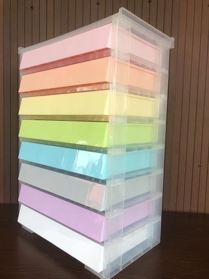 Really Useful Boxes Medium Robo Drawers (Category: Home Improvement Tools & Accessories) located in Maria Aurora. Submitted by catnipcraf43732 (Listing ID 1347433709, Image 1). Description: Medium Robo Drawers with 8 x 0.9 liter drawers in pastel rainbow colors perfect for storing school/art/crafting materials Really Useful Products from UK.