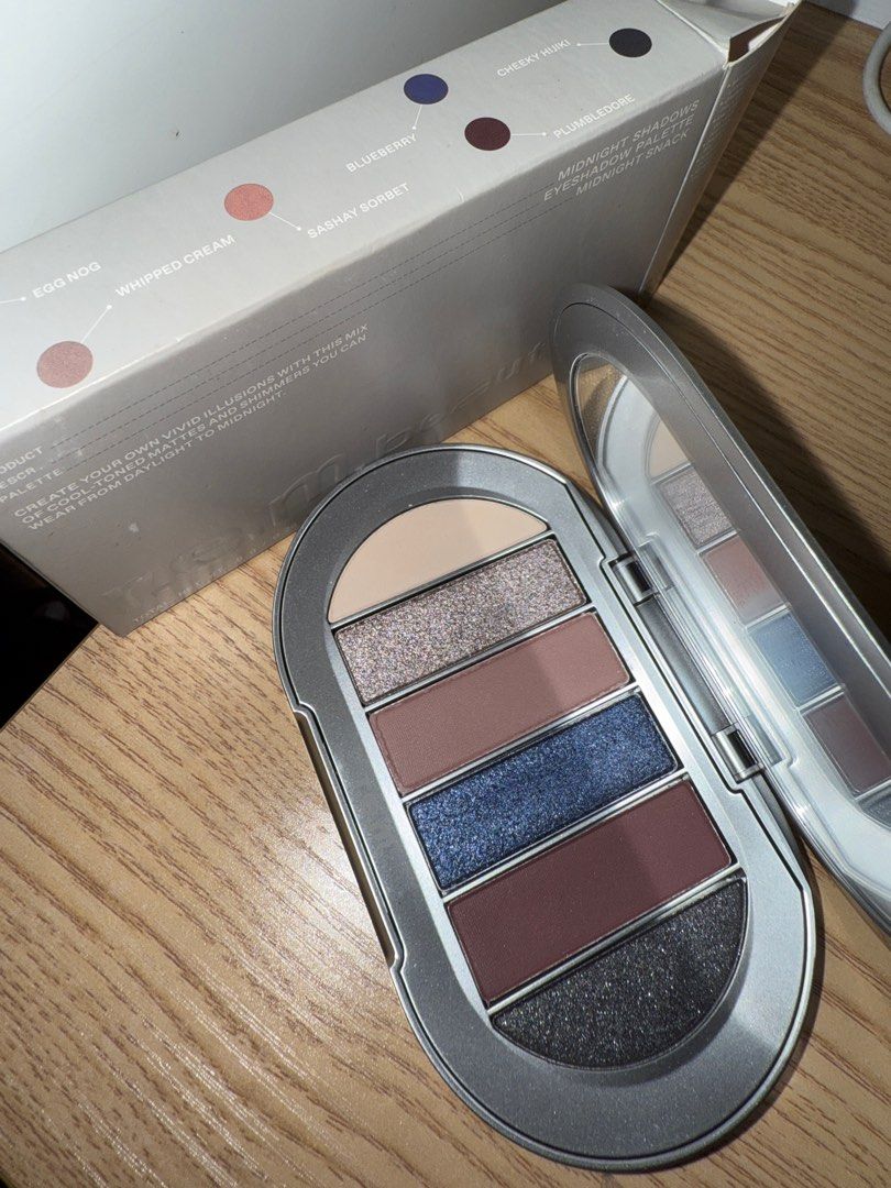 r.e.m. beauty Eyeshadow Palette Midnight Snack (Category: Makeup) located in Paranaque City. Submitted by cilantr0 (Listing ID 1347461748, Image 2). Description: 🩶 R.E.M. Beauty by Ariana Grande 💋Eyeshadow Palette in the shade “Midnight Snack” 🍇 6 buildable, blendable shades in matte & metallic finishes ‼️BRAND NEW, LEGIT ‼️ ‼️Orig price ₱1,490 w/o SF ⭐️Negotiable 💵MOP: Gcash / BDO 💌 Buyer will shoulder shipping .