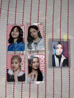 [SET/TINGI] RUSH! 💗 blackpink x oreo official photocards lisa jennie rosé jisoo and ni-ki enhypen border: carnival lenticular photocard bts kpop jungkook v jimin