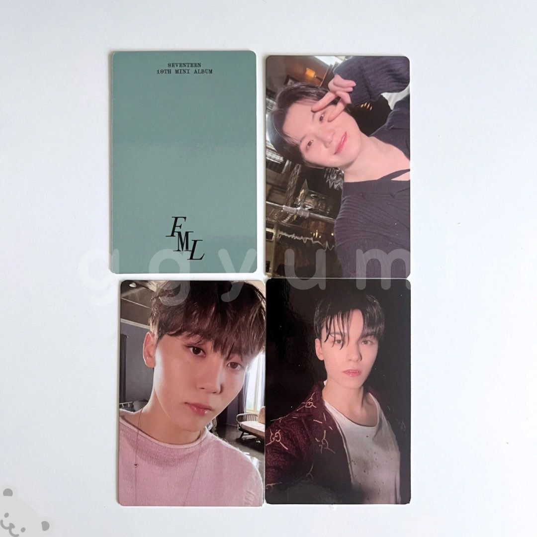 SEVENTEEN FML album - Photocard - Fallen Misfit Lost / Faded Mono Life ...