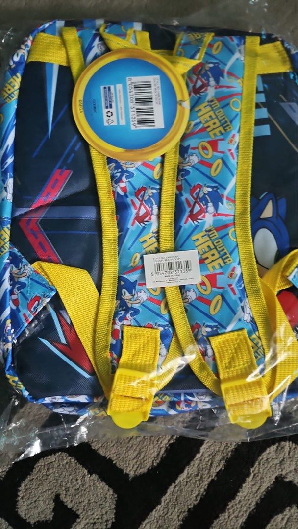 Sonic Mini Backpack (Category: Babies & Kids Fashion) located in Singapore. Submitted by huddyhuda (Listing ID 1347410313, Image 4). Description: Mini Sonic backpack. Bought for kids but they don’t like it. Selling for $30 each! Pm if keen. .