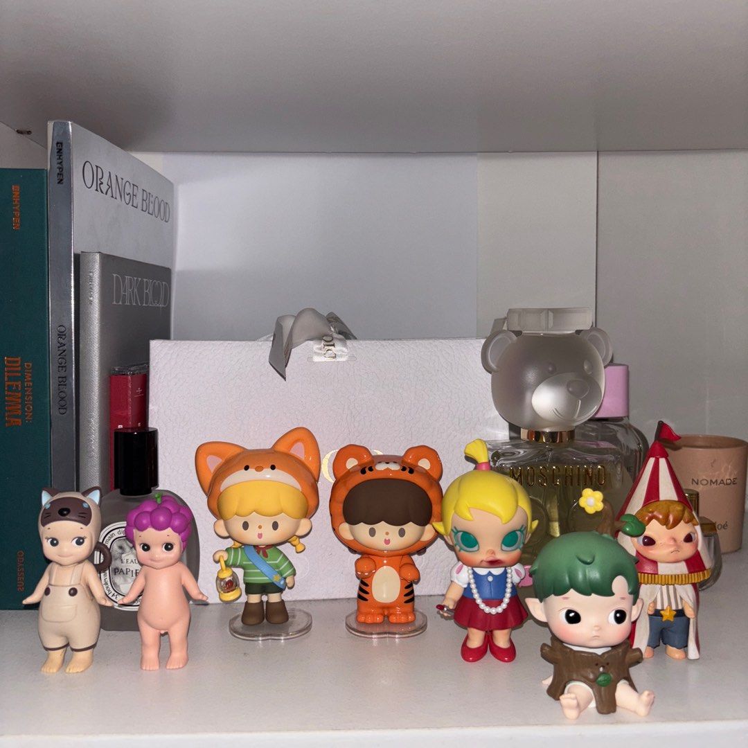 Sonny Angel / Zzoton / Hacipupu (Category: Designer & Blind Box Toys) located in Tagaytay City. Submitted by acnya_ (Listing ID 1347437084, Image 1). Description: EVERYTHING AT 400 EACH disclaimer !! sonny angel : no foil and box ✖️baby molly ✖️hirono ✖️ sonny angel siamese all in mint condition rfs: decluttering.