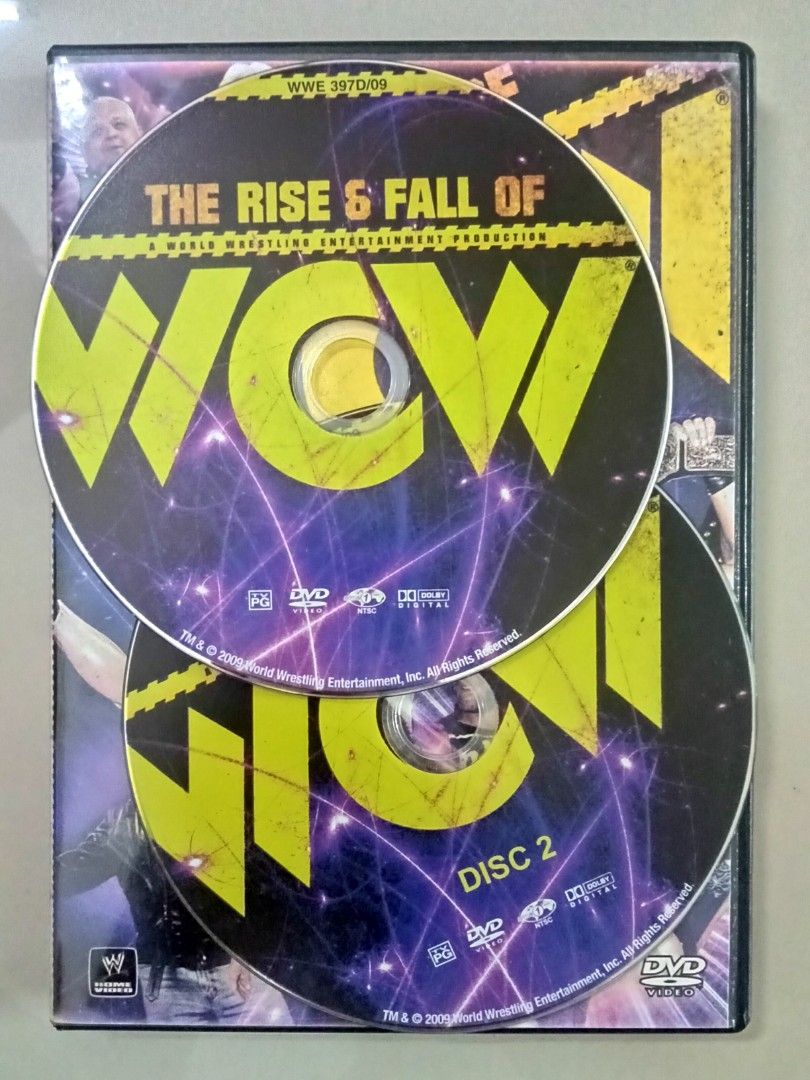 Wcw Cds The Rise & Fall Of WCW 2 Disc DVD, Hobbies & Toys, Music & Media, CDs ...