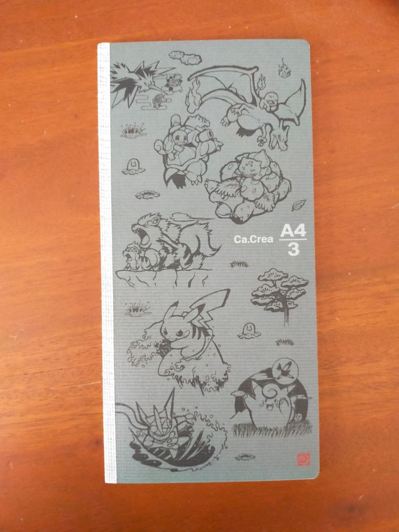 UNUSED Japanese Pokemon Grid Notebook (Category: Stationery & School Supplies) located in Makati City. Submitted by essi.thrifties (Listing ID 1347324684, Image 1). Description: Unused notebook that I bought on a japan trip at Osaka a few years back. Size: 3/4 lengthwise of an A5 notebook..
