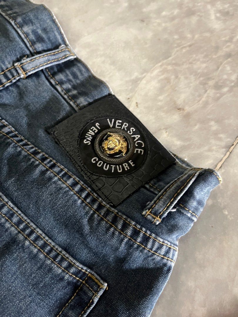 Versace Blue Denim W 31 L 38 (Category: Jeans) located in Paranaque City. Submitted by kiwaidae (Listing ID 1347328748, Image 2). Description: Versace Blue Denim W 31 L 38 Good Condition.