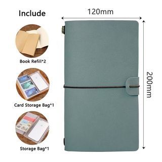 Vintage Notebook A6 Travel Notebook Retro Diary Pocket Notebook Loose-leaf Creative Book For DIY Scrapbook Journal