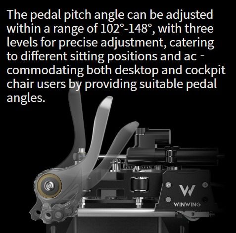 WINCTRL Orion Metal Rudder Pedals (Previously WINWING), Video Gaming ...