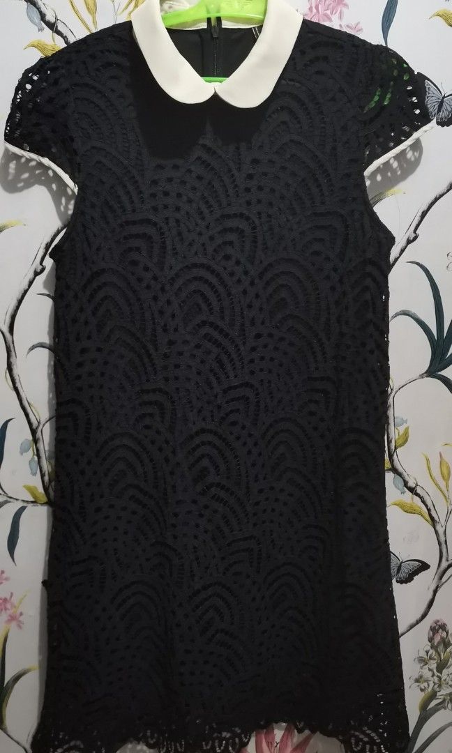 Zara black lacey dress (Category: Dresses) located in Taguig. Submitted by marieposa21 (Listing ID 1347319870, Image 1). Description: No flaws Xs-small.