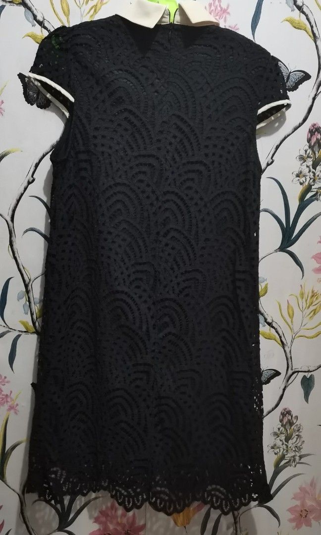 Zara black lacey dress (Category: Dresses) located in Taguig. Submitted by marieposa21 (Listing ID 1347319870, Image 2). Description: No flaws Xs-small.