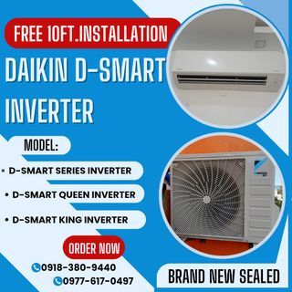🚩 DAIKIN D-SMART INVERTER SPLIT TYPE AIRCON