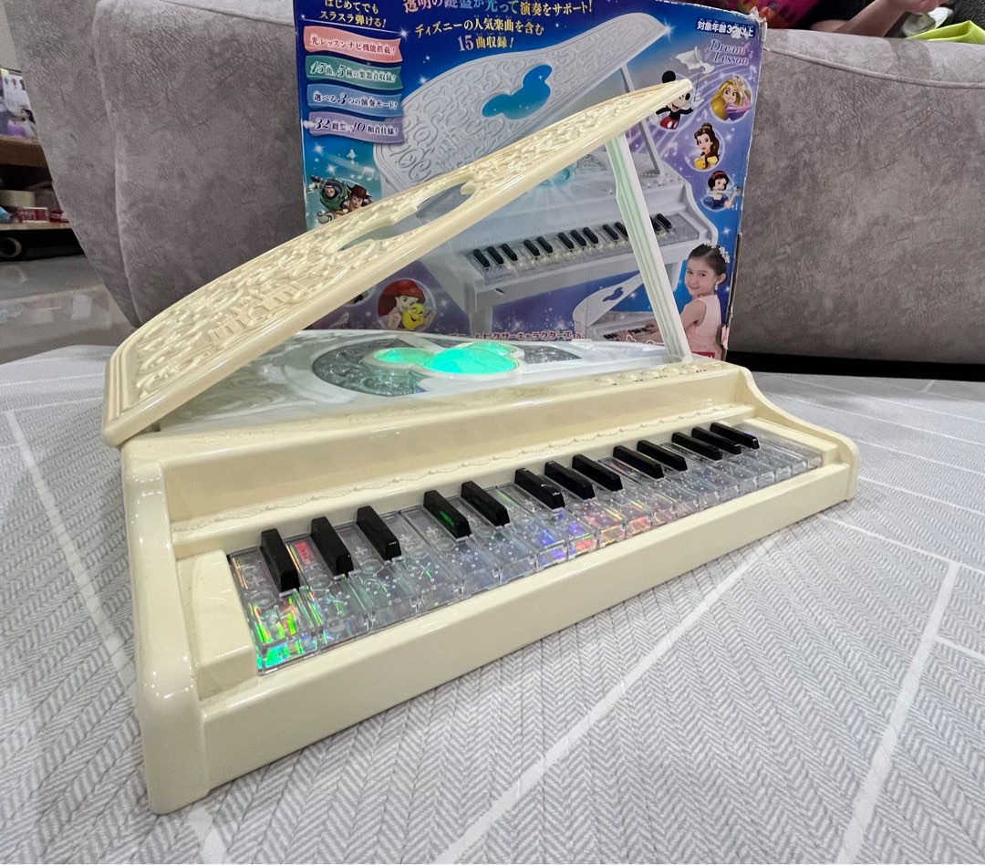 BANDAI Dream Lesson Disney Character Light & Orchestra Piano, Hobbies ...