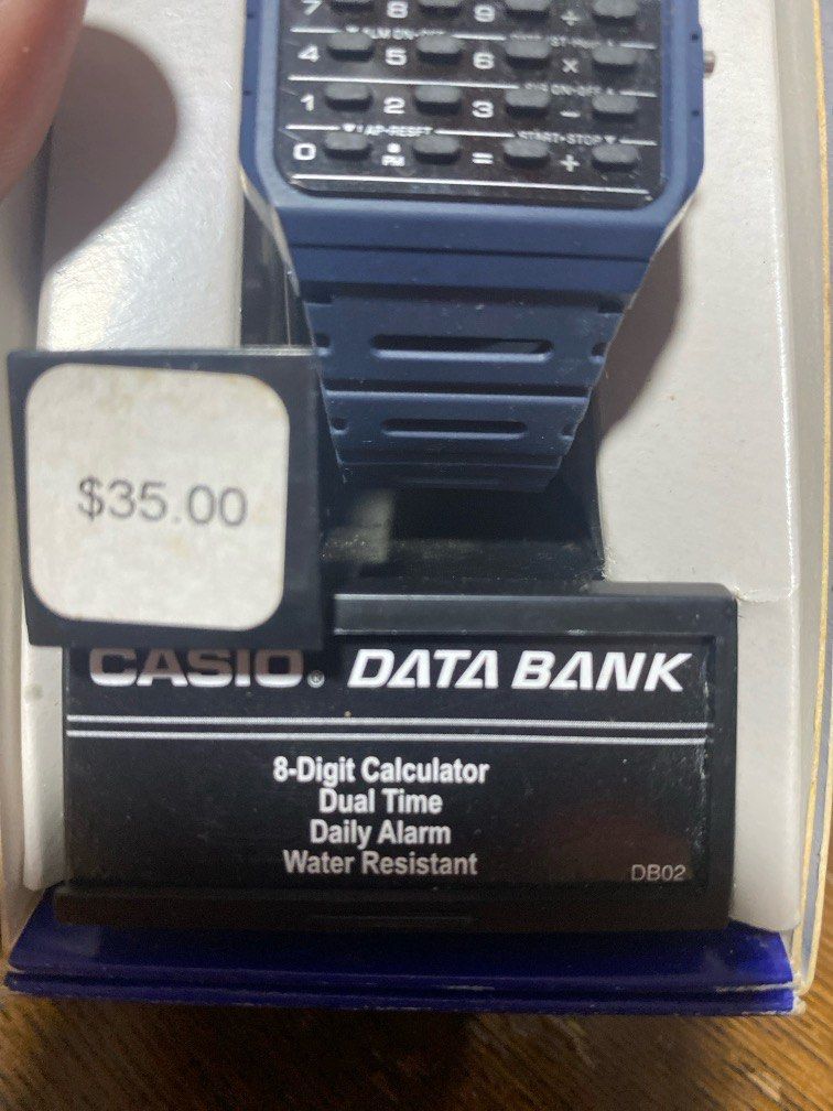 Casio data bank calculator US (Category: Men's Watches) located in Cabuyao City. Submitted by nicoleecloset (Listing ID 1347493925, Image 2). Description: Casio data bank calculator Dual time Daily alarm Water resistant.