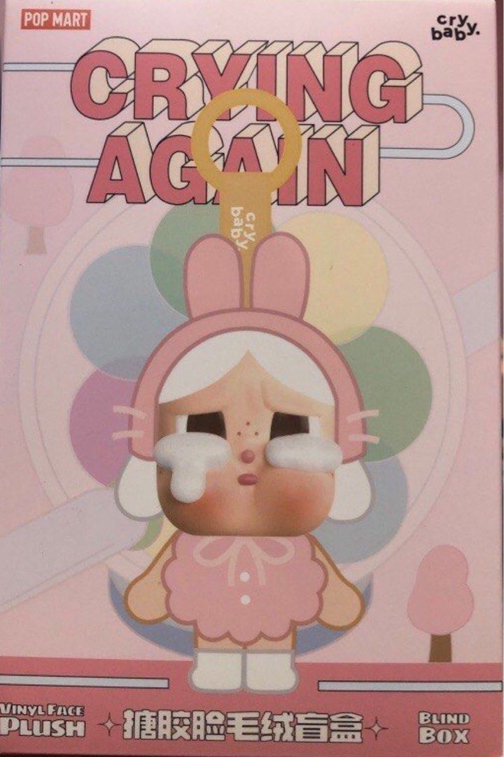 Crying again (Category: Toys & Games) located in Manila. Submitted by reesesreeses (Listing ID 1347628421, Image 2). Description: Super secret Authentic From pop mart Sealed foiled Opened box underneath Money back guarantee if proven fake.