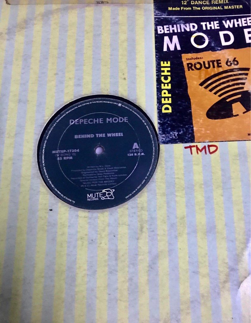 DEPECHE MODE BEHIND THE WHEEL + ROUTE 66 12” EXTENDED PLAY LP (Category: Vinyls) located in Caloocan City. Submitted by vinyl_filipinas (Listing ID 1347608051, Image 3). Description: DEPECHE MODE BEHIND THE WHEEL + ROUTE 66 12” EXTENDED PLAY LP Genre: Pop Rock | New Wave | Industrial Year: 1987 Catalog No: MUTEP-17204 | 12 BONG 15 Label: Mute Records Speed: 45 RPM Released By Octo Arts Philippines Side One: 1. Behind The Wheel Side Two: 1. Route 