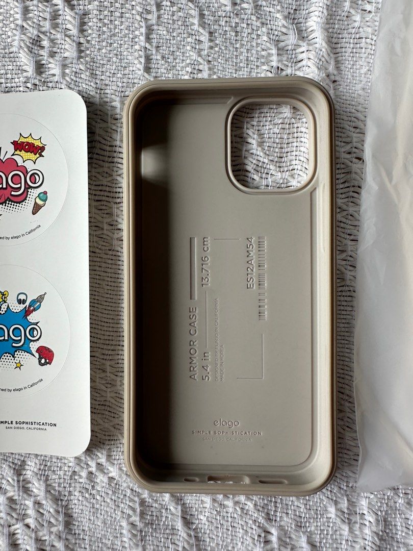 Elago armor case in Stone for iPhone 12 mini (Category: Cases & Sleeves) located in Paranaque City. Submitted by planetandy (Listing ID 1347533113, Image 3). Description: Barely used still in good condition No flaws Rfs: changed phone.