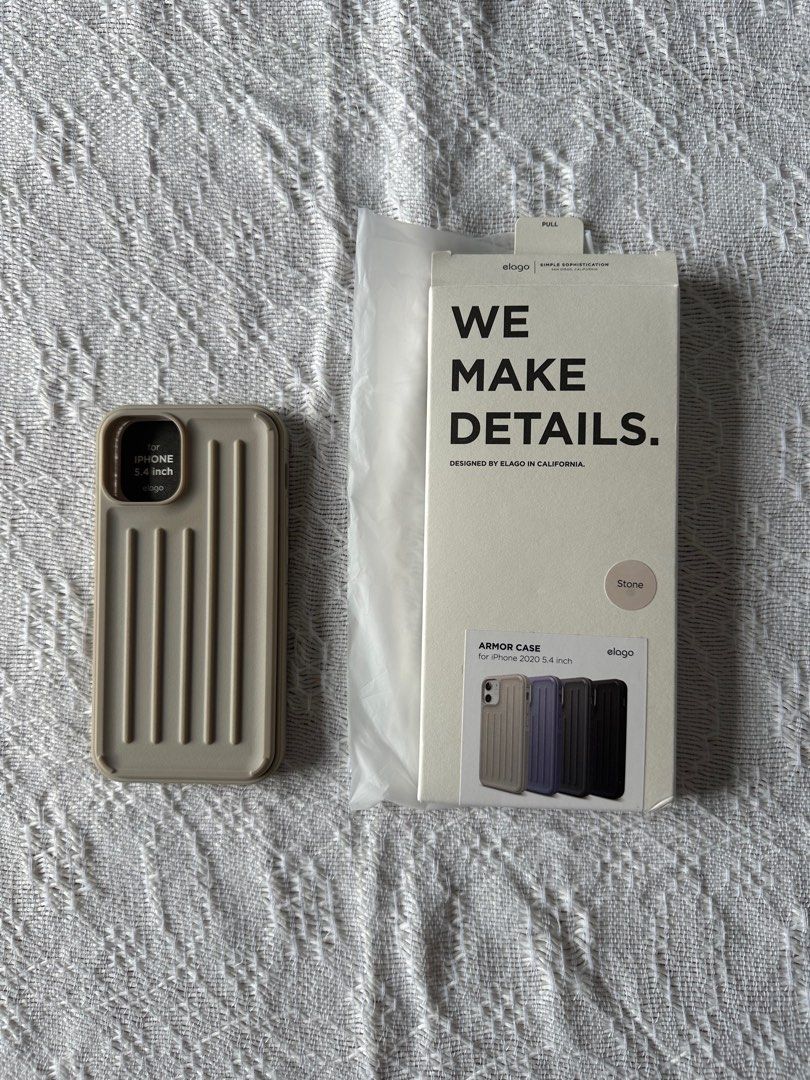 Elago armor case in Stone for iPhone 12 mini (Category: Cases & Sleeves) located in Paranaque City. Submitted by planetandy (Listing ID 1347533113, Image 2). Description: Barely used still in good condition No flaws Rfs: changed phone.