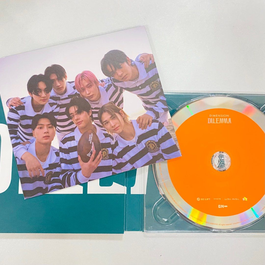 enhypen dimension dilemma (essential ver) unsealed (Category: K-Wave Merchandise) located in Quezon City. Submitted by eunnaaa (Listing ID 1347583721, Image 2). Description: - no photocards, inclusions in the photo - in good condition, never really used it - bought for srp - feel free to dm for more questions :) mop : gcash only mod : jnt/ggx/grab .