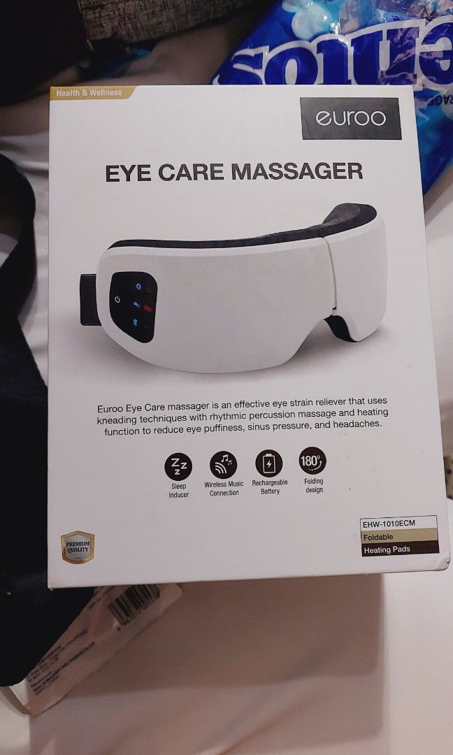 Euroo eye care massager (Category: Massage Devices) located in Pasay City. Submitted by casimira22 (Listing ID 1347648921, Image 2). Description: 3x lang nagamit.