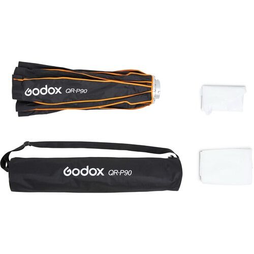 Godox P90 Quick Release Parabolic Softbox with Bowens Mount (35.4") (Category: Lighting & Studio Equipment) located in Quezon City. Submitted by imax12345 (Listing ID 1347570932, Image 3). Description: Godox P90 Quick Release Parabolic Softbox with Bowens Mount (35.4") ✅ Soft Light with an Edge of Crispness ✅ Focused Light Offers Directional Control ✅ Increased Dimension, Detail & Contrast ✅ Reduced Spill Light, Easy Feathering ------------------