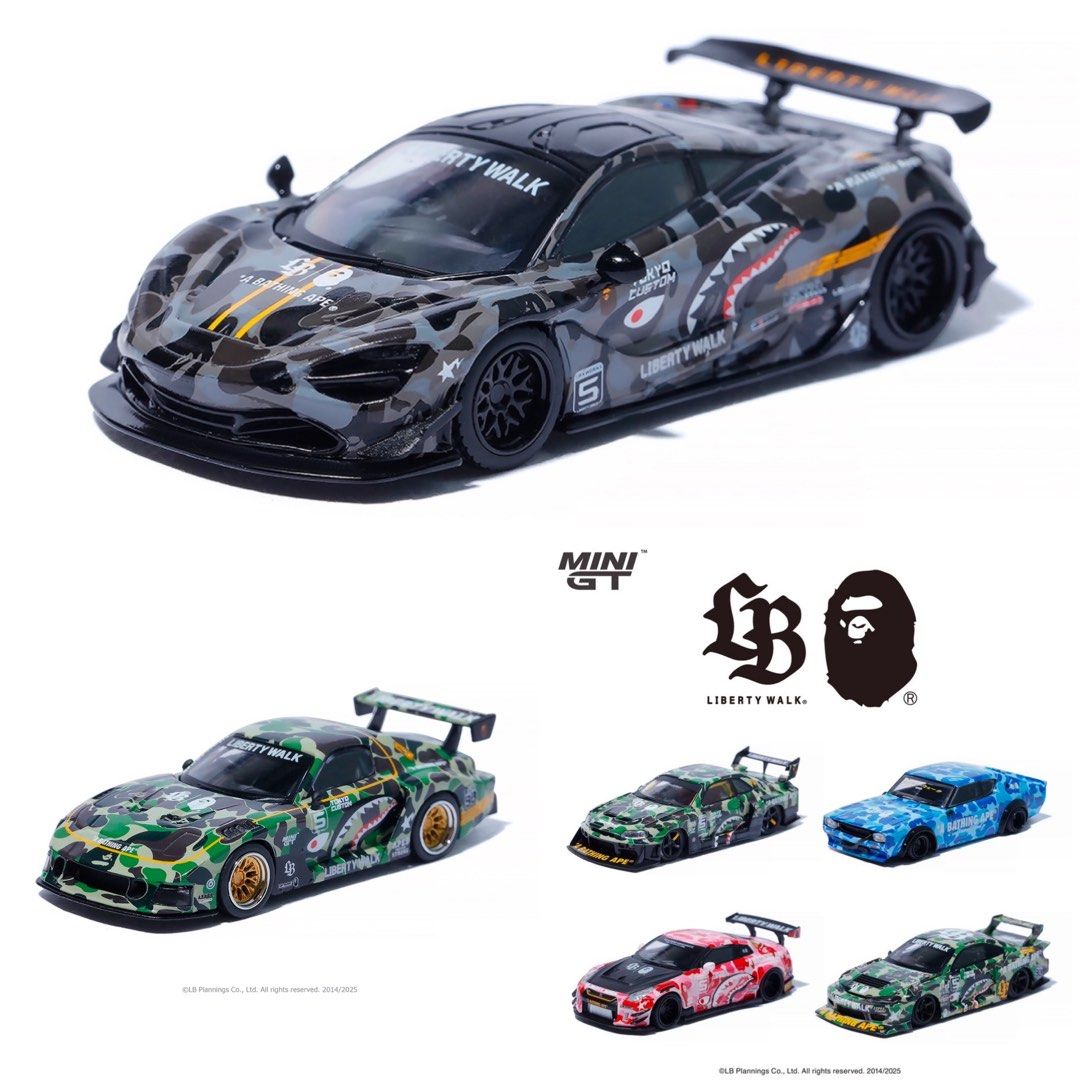 Incoming set! 1/64 Minigt mini gt Lb works Lbwk bape set of 6