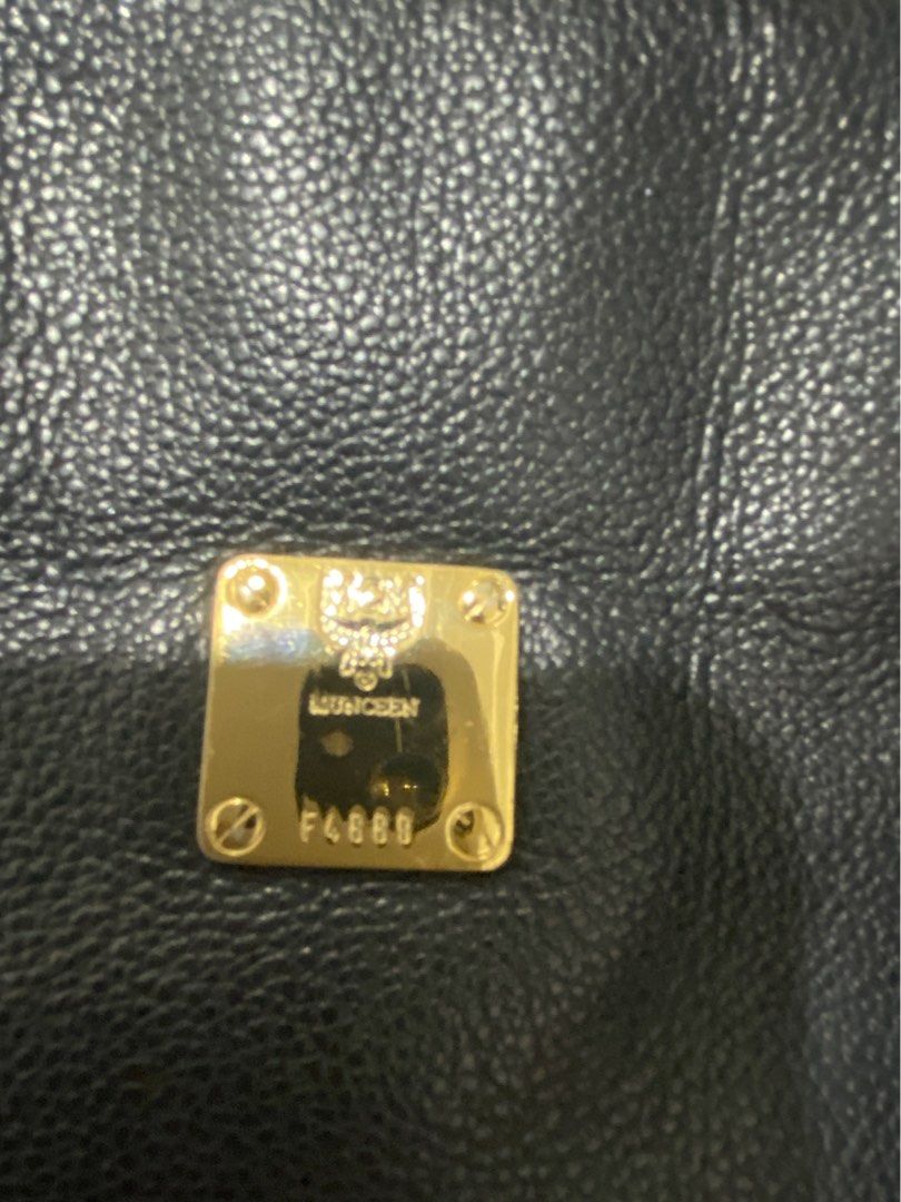 MCM Shoulder Bag (Category: Luxury Bags & Wallets) located in Imus. Submitted by victorious28 (Listing ID 1347573664, Image 3). Description: Coded Authentic Genuine leather Walang bakbak Can be handbag or shoulder bag Flaw: faded hardware and rubs sa leather sa loob .