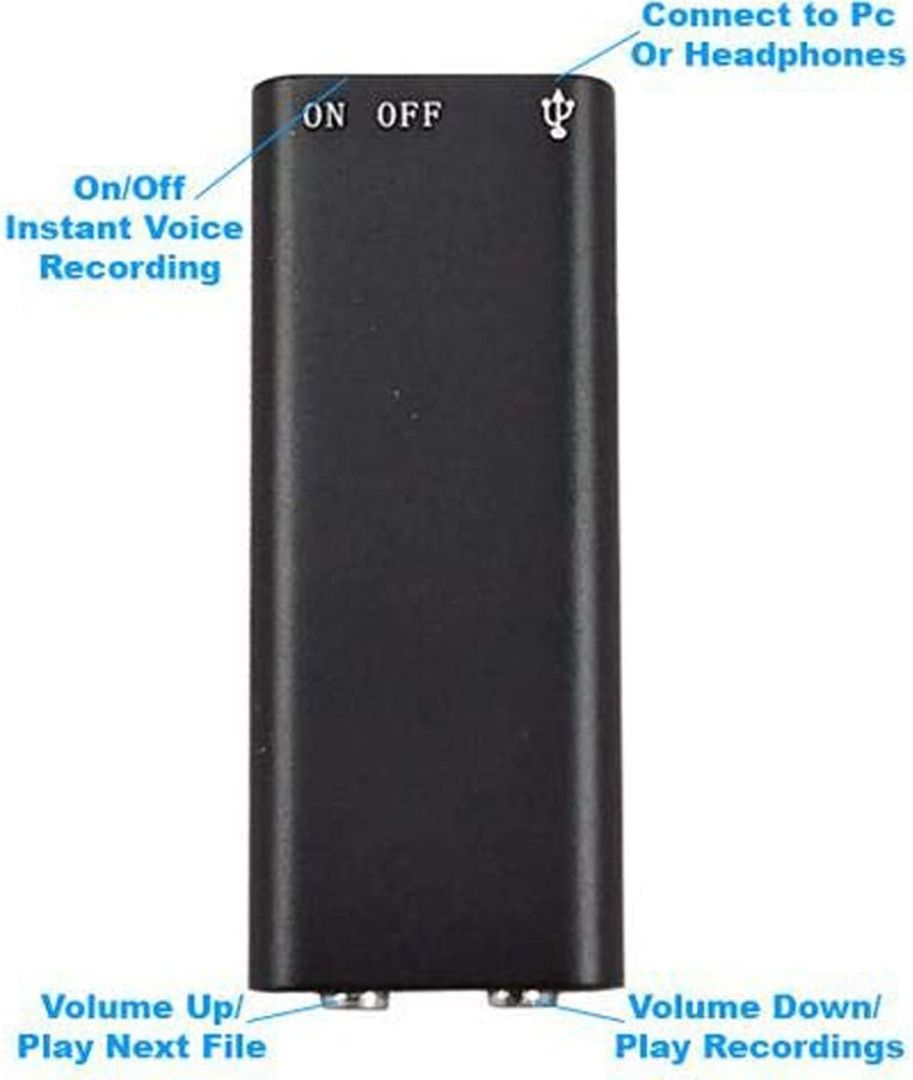Mini Digital Voice Recorder With Built In 8GB Memory, Hidden Micro Digital Voice Audio Recorder with mp3 Music Player Playback62863086130563113