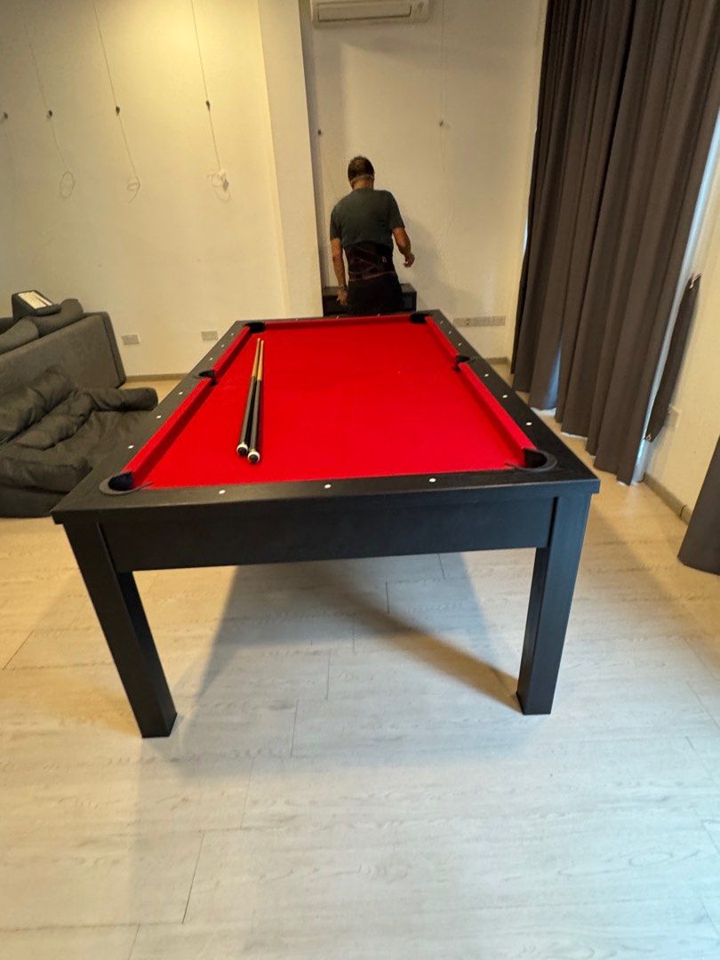 Pool Table (Category: Other Sports Equipment and Supplies) located in Singapore. Submitted by karennerak (Listing ID 1347660041, Image 3). Description: Can be converted to a dining table.